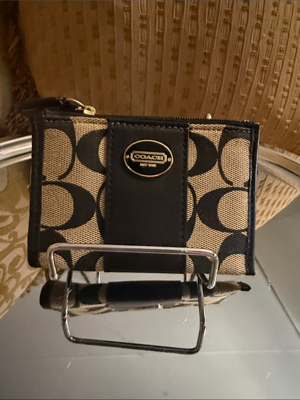 Coach Mini Skinny ID Case EUC